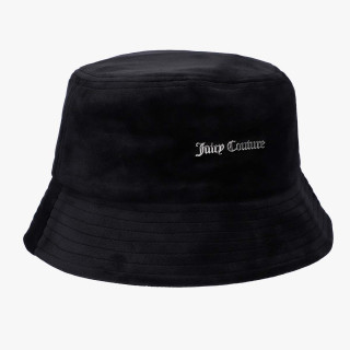 JUICY COUTURE ELLIE VELOUR BUCKET HAT 