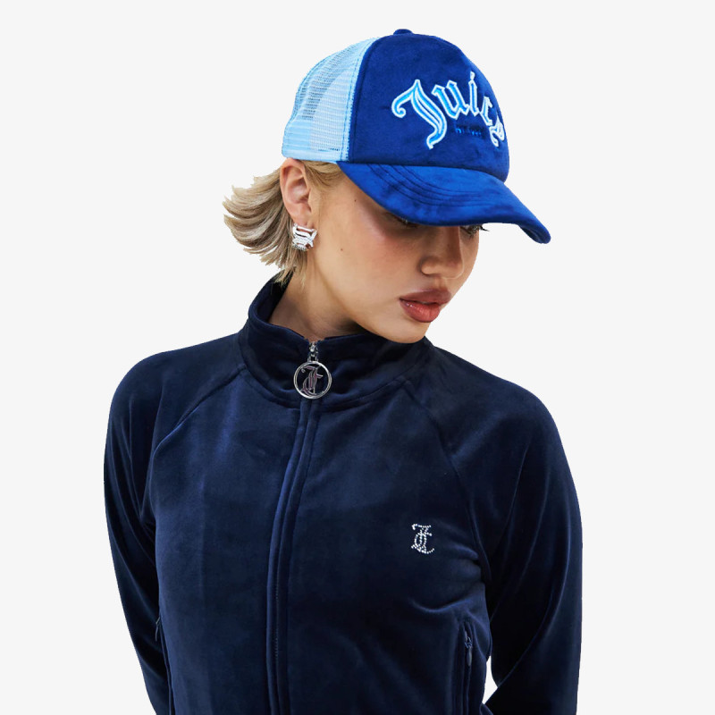 JUICY COUTURE BUZENVAL RAISED EMBROIDERY VELOUR TRUCKE 