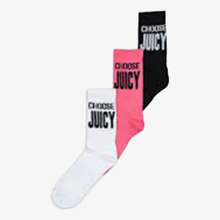 JUICY COUTURE CHSE 3 PCK SCK 