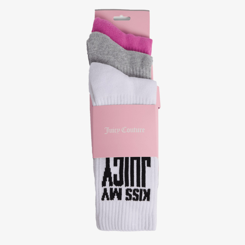 JUICY COUTURE SLOGAN SOCKS 