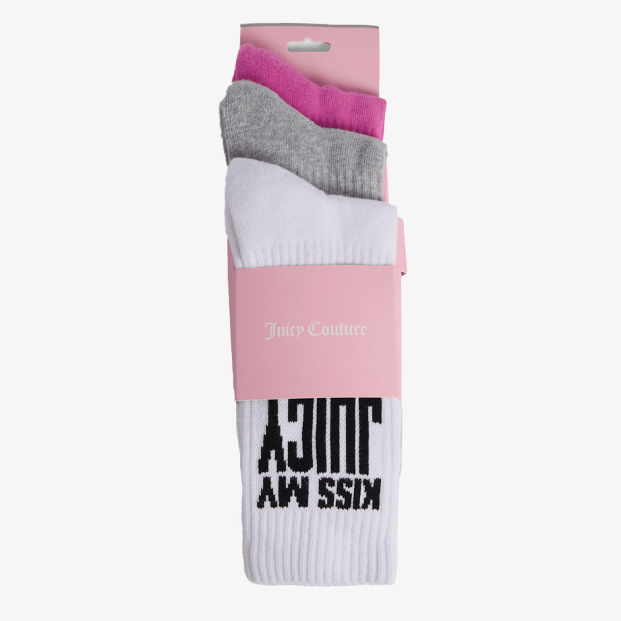 JUICY COUTURE SLOGAN SOCKS 