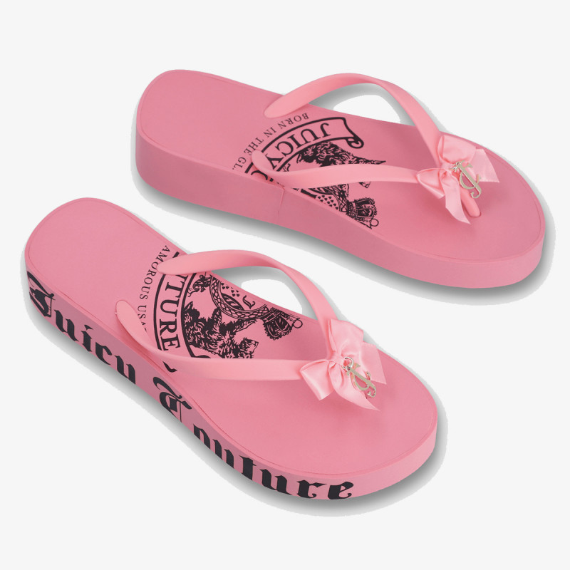 JUICY COUTURE HERITAGE CREST EVA WEDGE SLIDE 