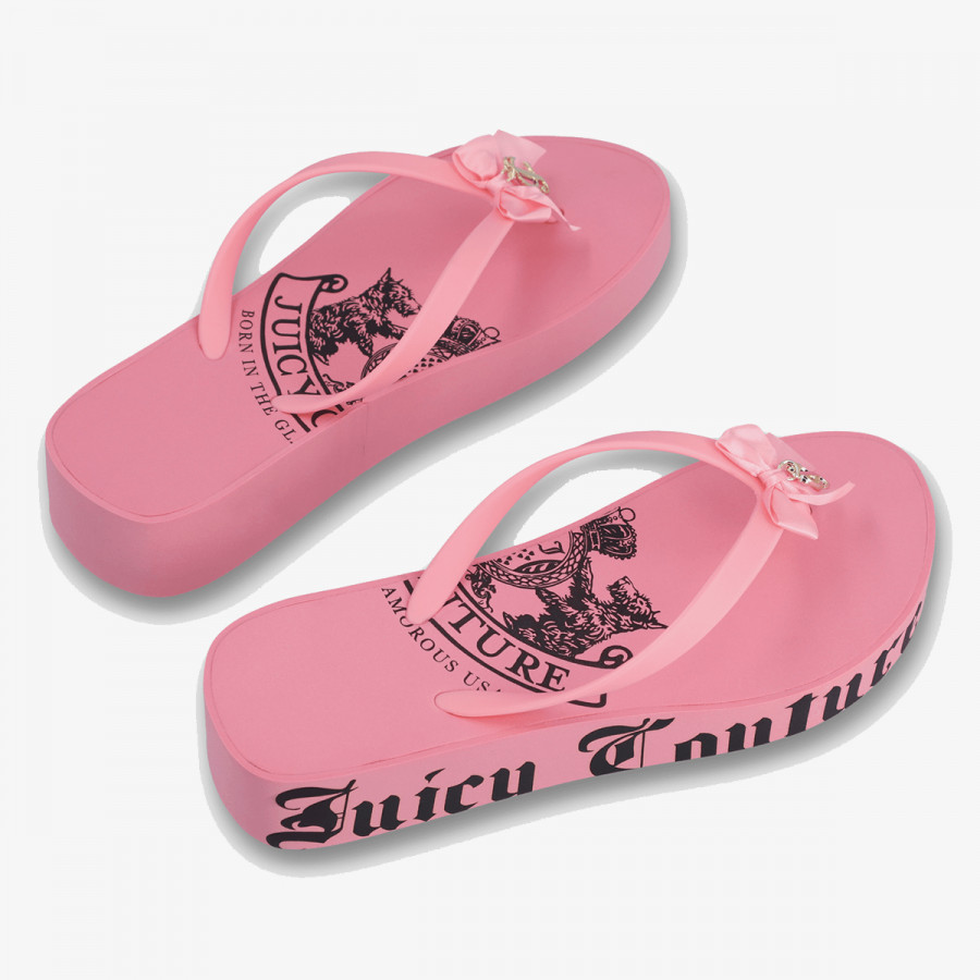 JUICY COUTURE HERITAGE CREST EVA WEDGE SLIDE 