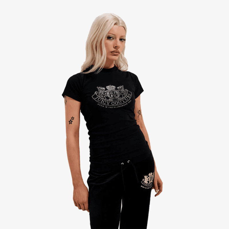 JUICY COUTURE DOG CREST HILTON TSHIRT