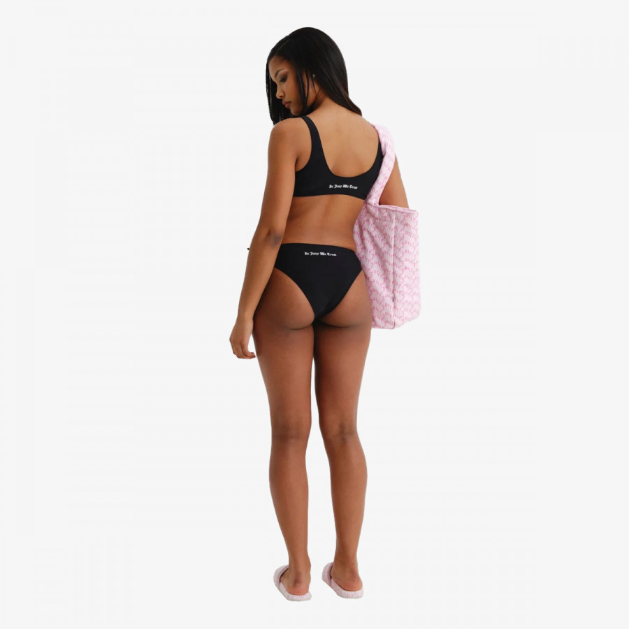 JUICY COUTURE LYCRA BIKINI SET WITH LATTICE DETAILING 
