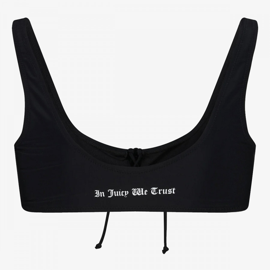 JUICY COUTURE LYCRA BIKINI SET WITH LATTICE DETAILING 