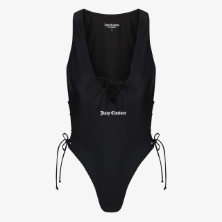 JUICY COUTURE ONE PIECE SWIMSUIT WITH LATTICE DETAIL 