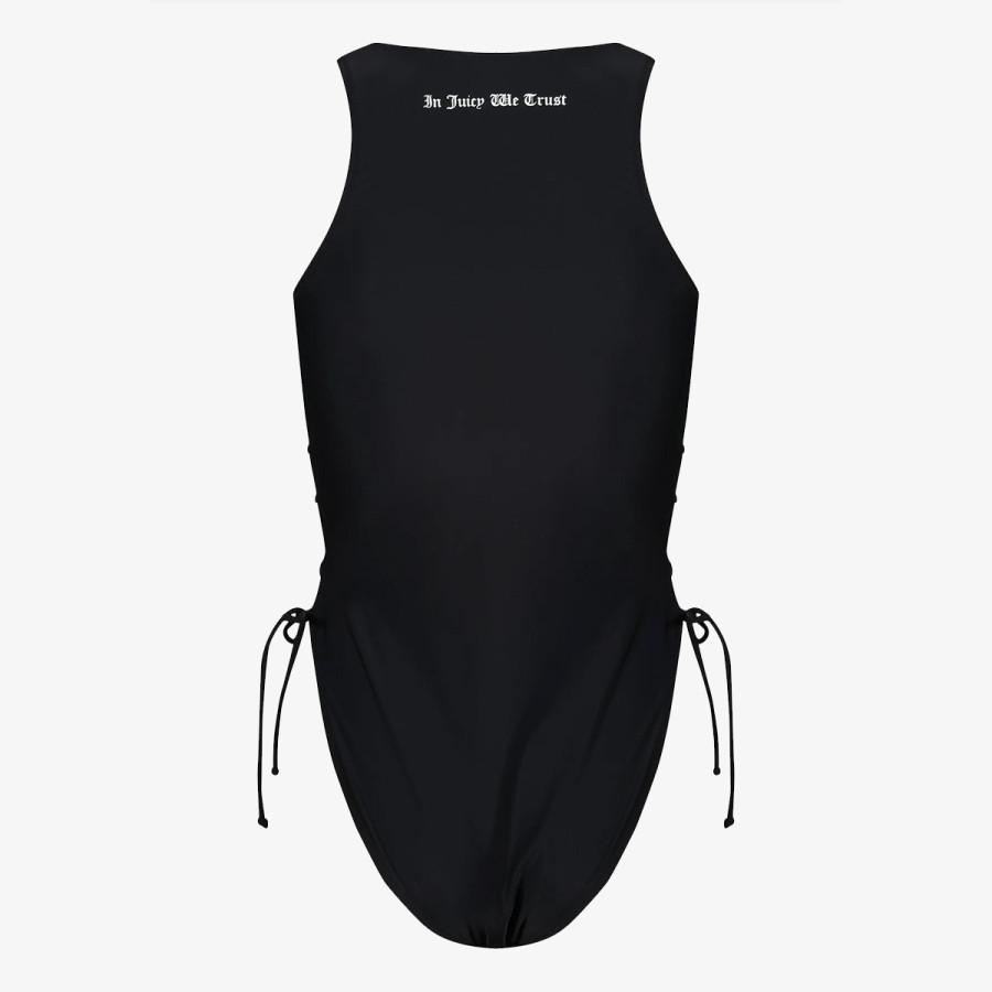 JUICY COUTURE ONE PIECE SWIMSUIT WITH LATTICE DETAIL 