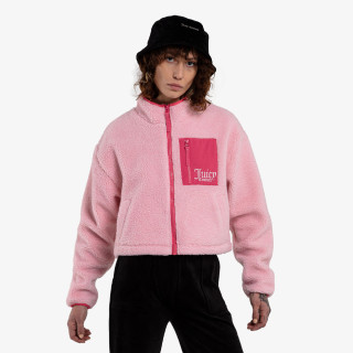 JUICY COUTURE NELLY SHERPA ZIP FLEECE 