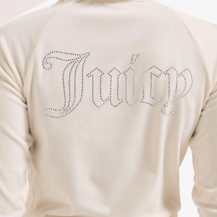 JUICY COUTURE ICCLE OUTLINE CROPPED HOODIE 