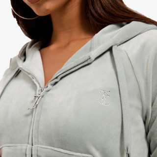 JUICY COUTURE MADISON OUTLINE HOODIE WITH DIAMANTE BRA 