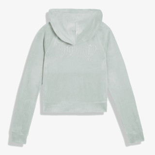JUICY COUTURE MADISON OUTLINE HOODIE WITH DIAMANTE BRA 