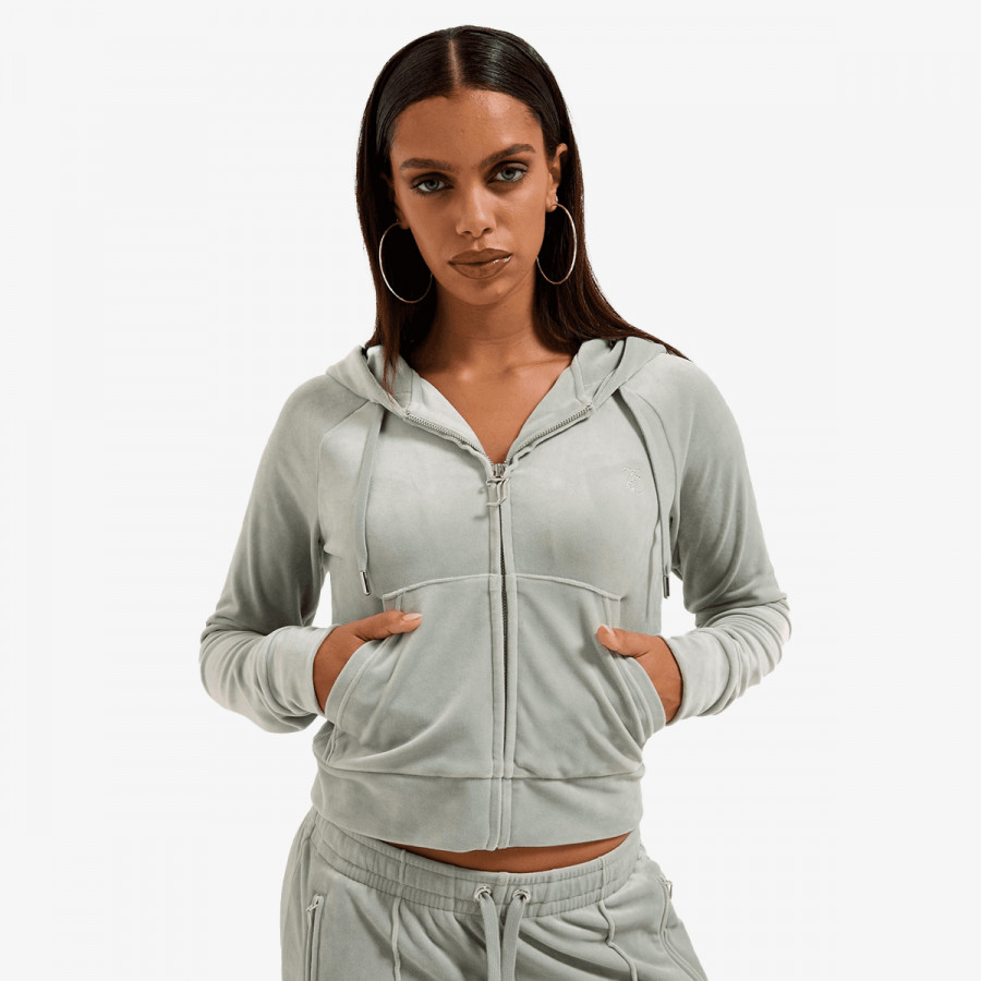 JUICY COUTURE MADISON OUTLINE HOODIE WITH DIAMANTE BRA 