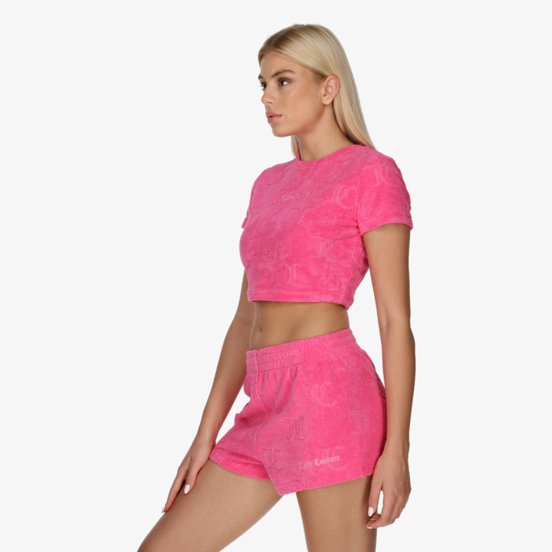 JUICY COUTURE SOPHIE TOWELLING CROP TOP 