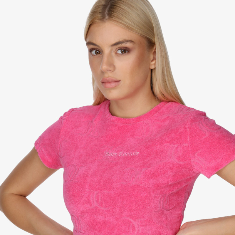 JUICY COUTURE SOPHIE TOWELLING CROP TOP 