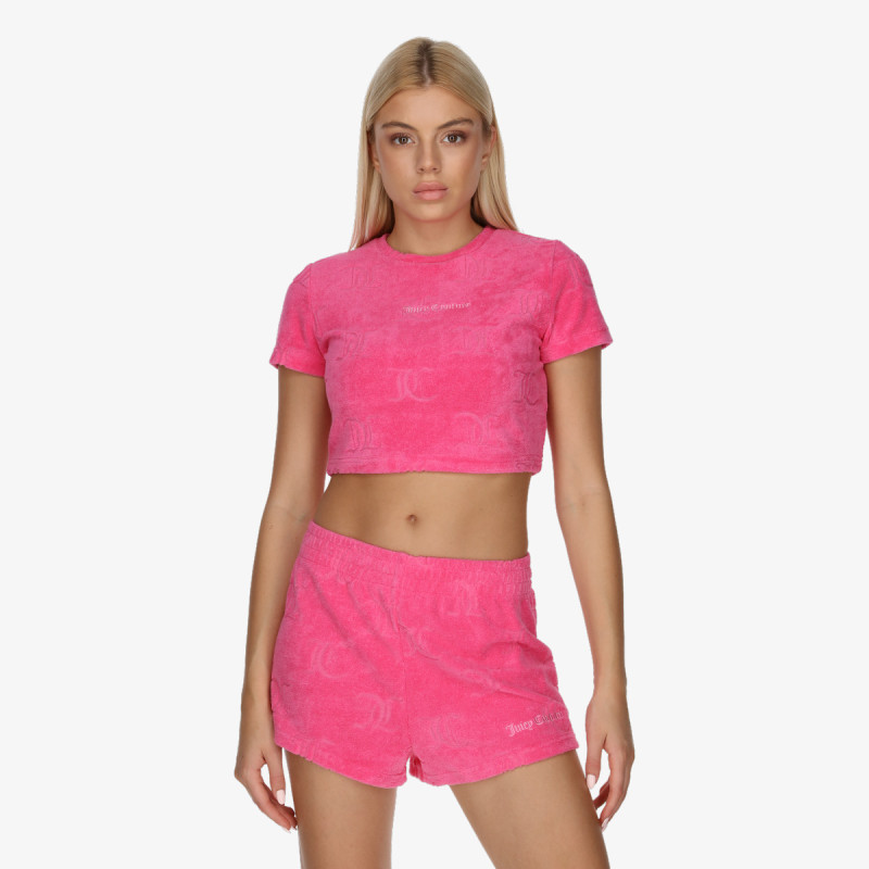 JUICY COUTURE SOPHIE TOWELLING CROP TOP 