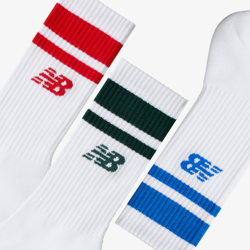 NEW BALANCE Everyday Stripe Midcalf 3 Pack 