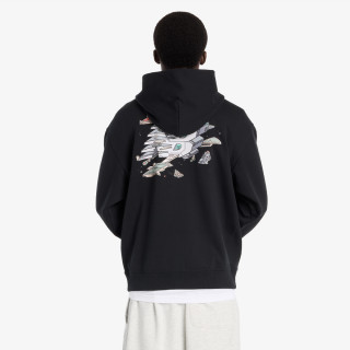 NEW BALANCE Ghica Sport Station Hoodie - BLACK 