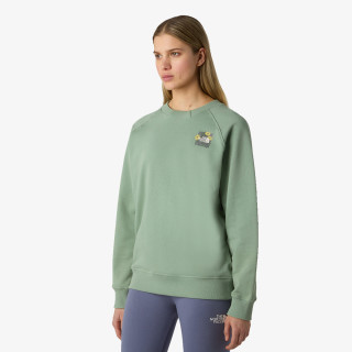 THE NORTH FACE W CONNECT RELAXED CREW SWEATSHIRT-GRAPHI 