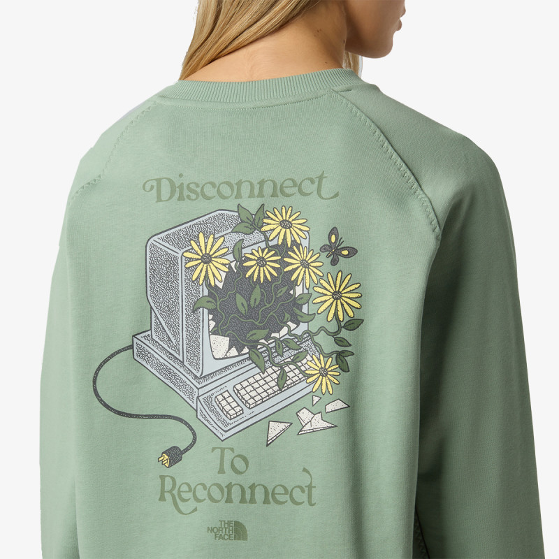 THE NORTH FACE W CONNECT RELAXED CREW SWEATSHIRT-GRAPHI 