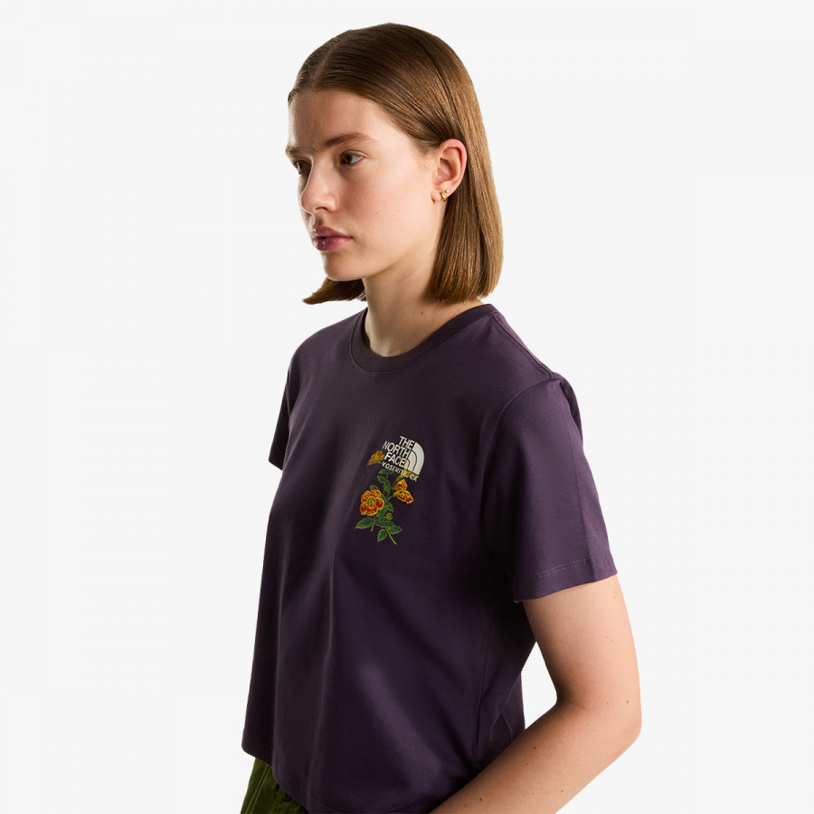 THE NORTH FACE FLORA EMBRO REGULAR SHORT SLEEVE TEE-G 