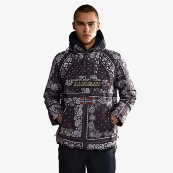 NAPAPIJRI RAINFOREST PKT PRT 2 BLACK AOP F5, Small 
