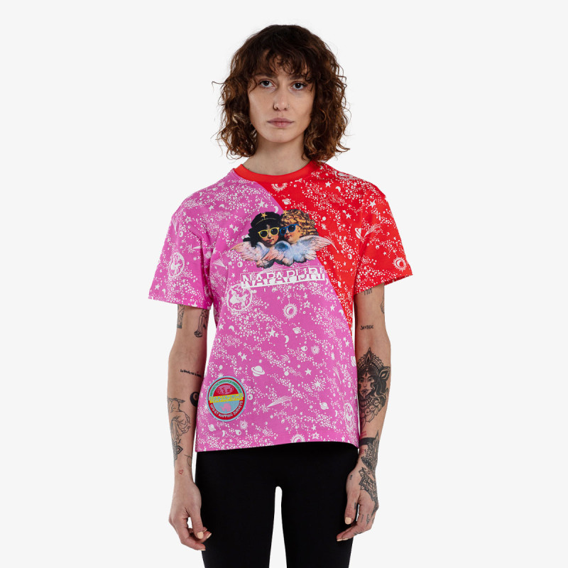 NAPAPIJRI S-FIORUCCI AOP W PINK STARS FK6 