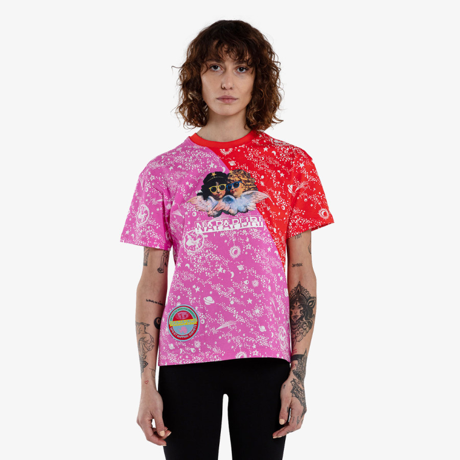 NAPAPIJRI S-FIORUCCI AOP W PINK STARS FK6 