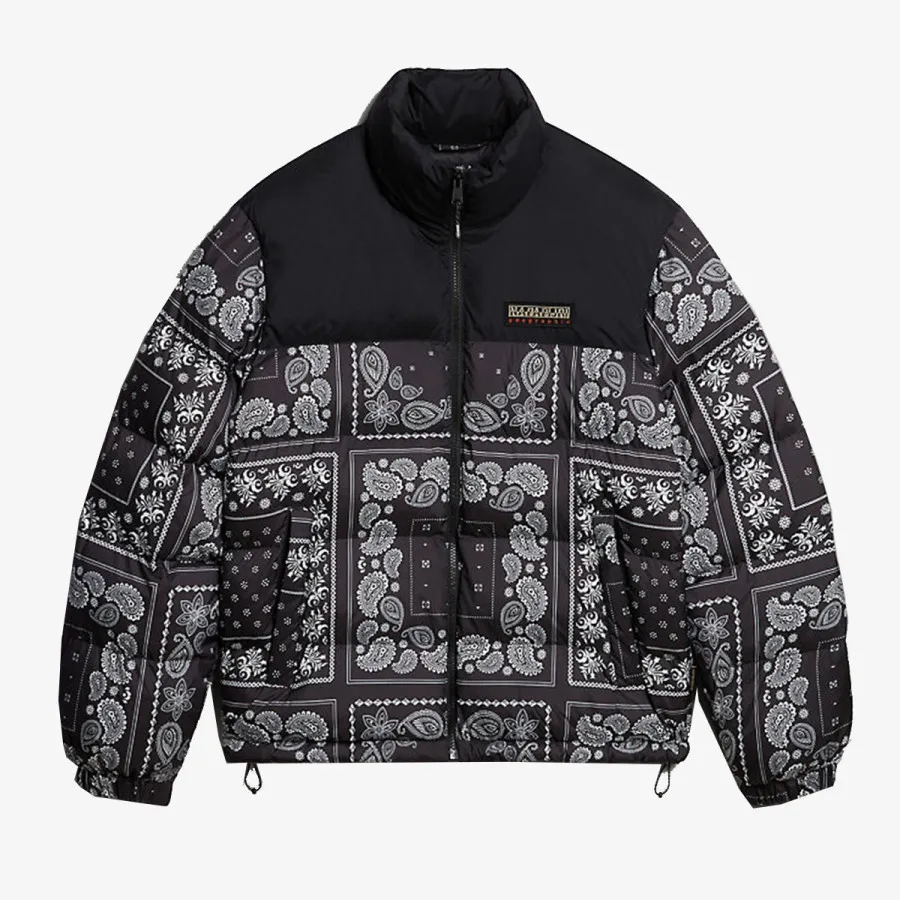 NAPAPIJRI A-HOLIDAY FW23 BLACK AOP F5P, X Large 