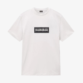 NAPAPIJRI S-BOX LOGO SS N1A WHITE WHISPER 