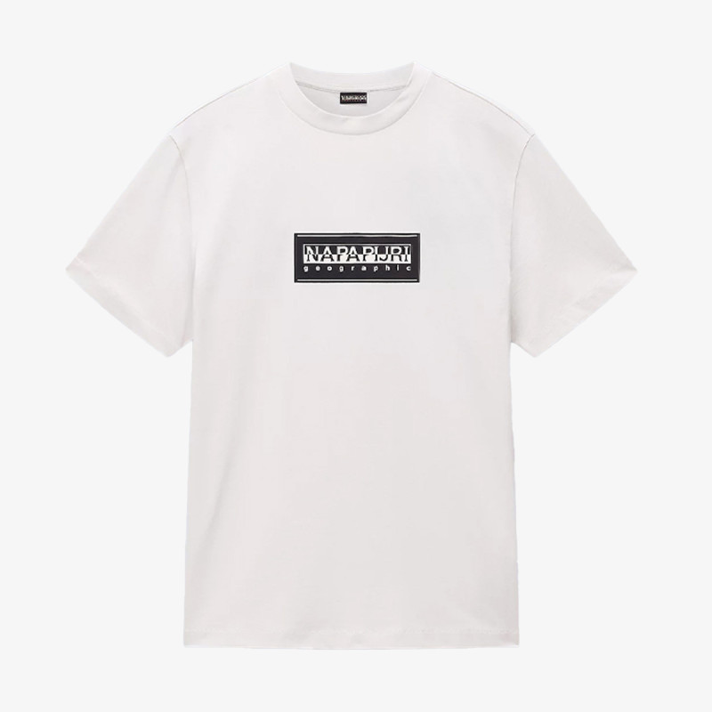 NAPAPIJRI S-BOX LOGO SS N1A WHITE WHISPER 