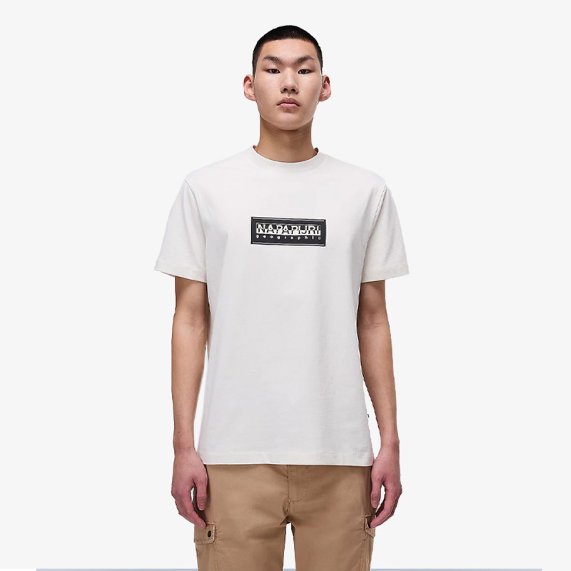 NAPAPIJRI S-BOX LOGO SS N1A WHITE WHISPER 