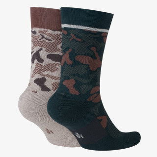 NIKE U SNKR SOX CREW 2PR - CAMO 
