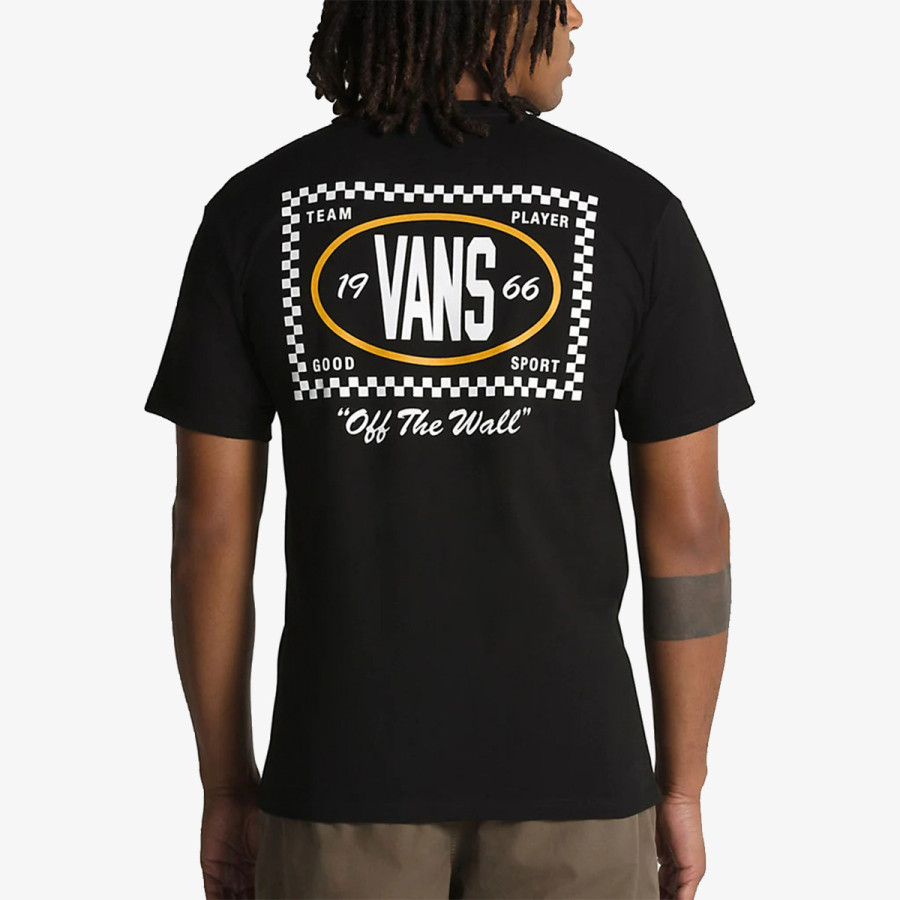 VANS TEAM PLAYER CHECKERBOAR BLACK/O 