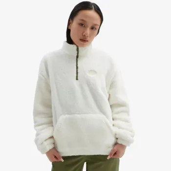 VANS PIONEER MOCK HALF ZIP DIGI WHITE, Small 