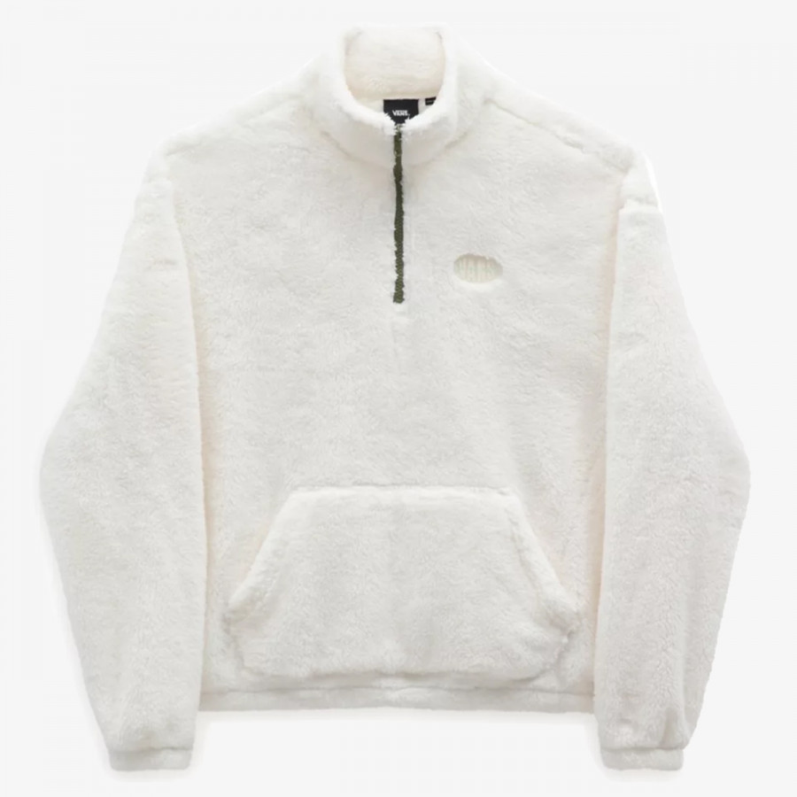 VANS PIONEER MOCK HALF ZIP DIGI WHITE, Small 