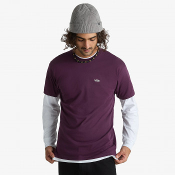 VANS MN LEFT CHEST LOGO T BLACKBERRY 