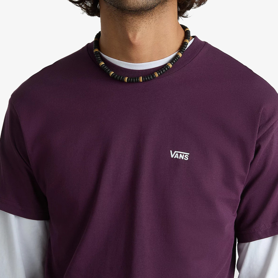 VANS MN LEFT CHEST LOGO T BLACKBERRY 