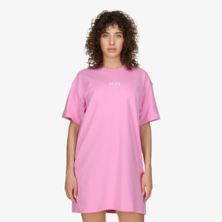 VANS WM CENTER VEE TEE DRESS CYCLAMEN 