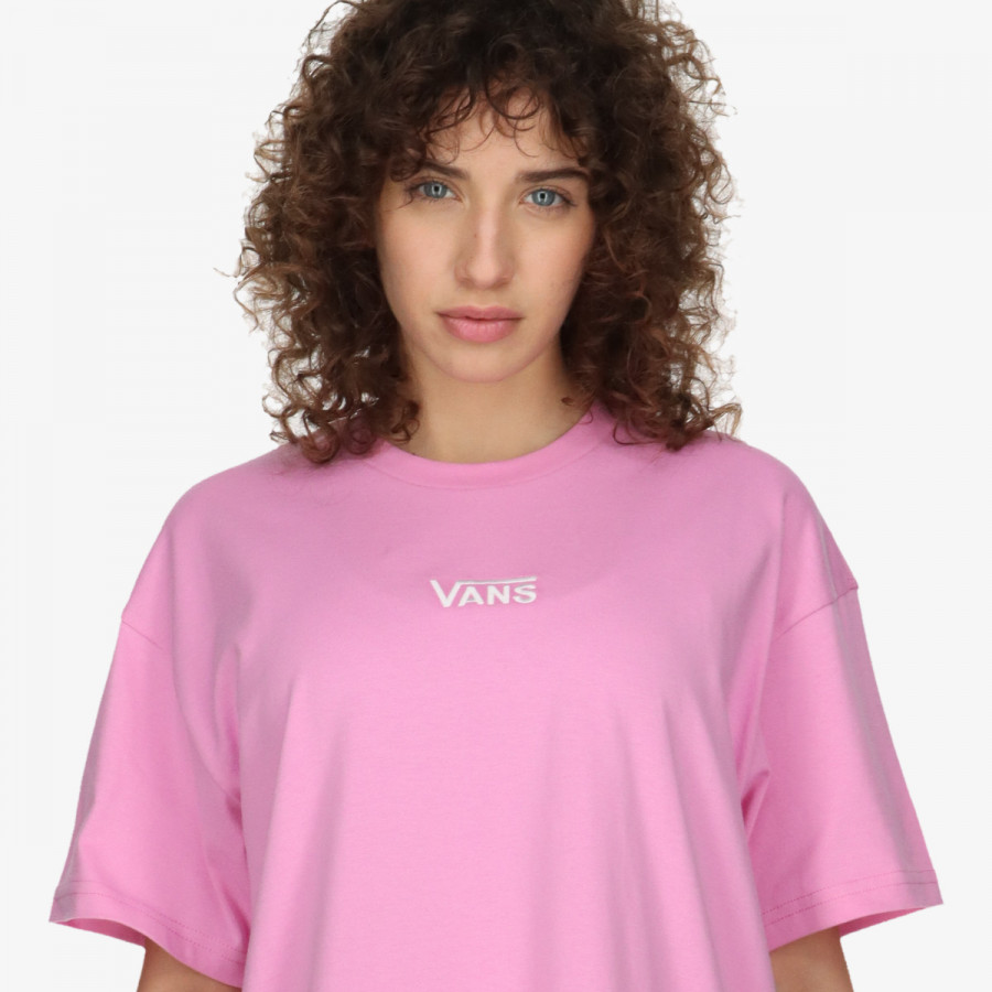 VANS WM CENTER VEE TEE DRESS CYCLAMEN 